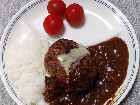 なんちゃってカレーバーグディッシュ